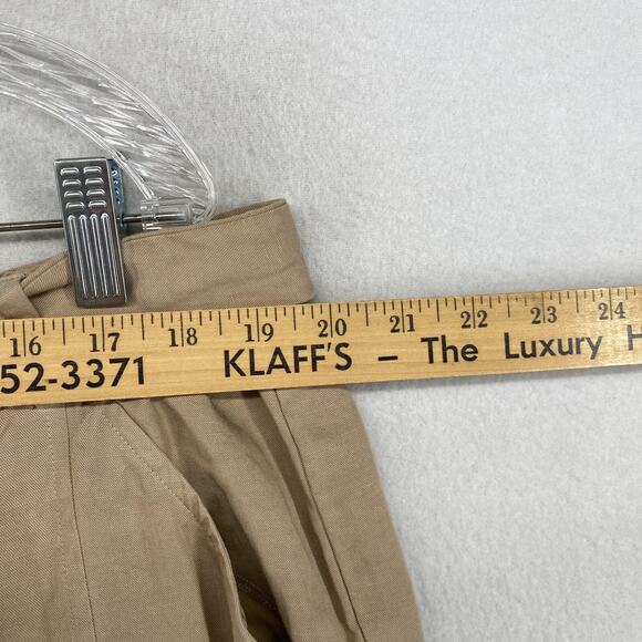 EILEEN FISHER Pants XL Tencel Linen Lantern Ankle Belted Twill Beige NEW - Picture 11 of 15